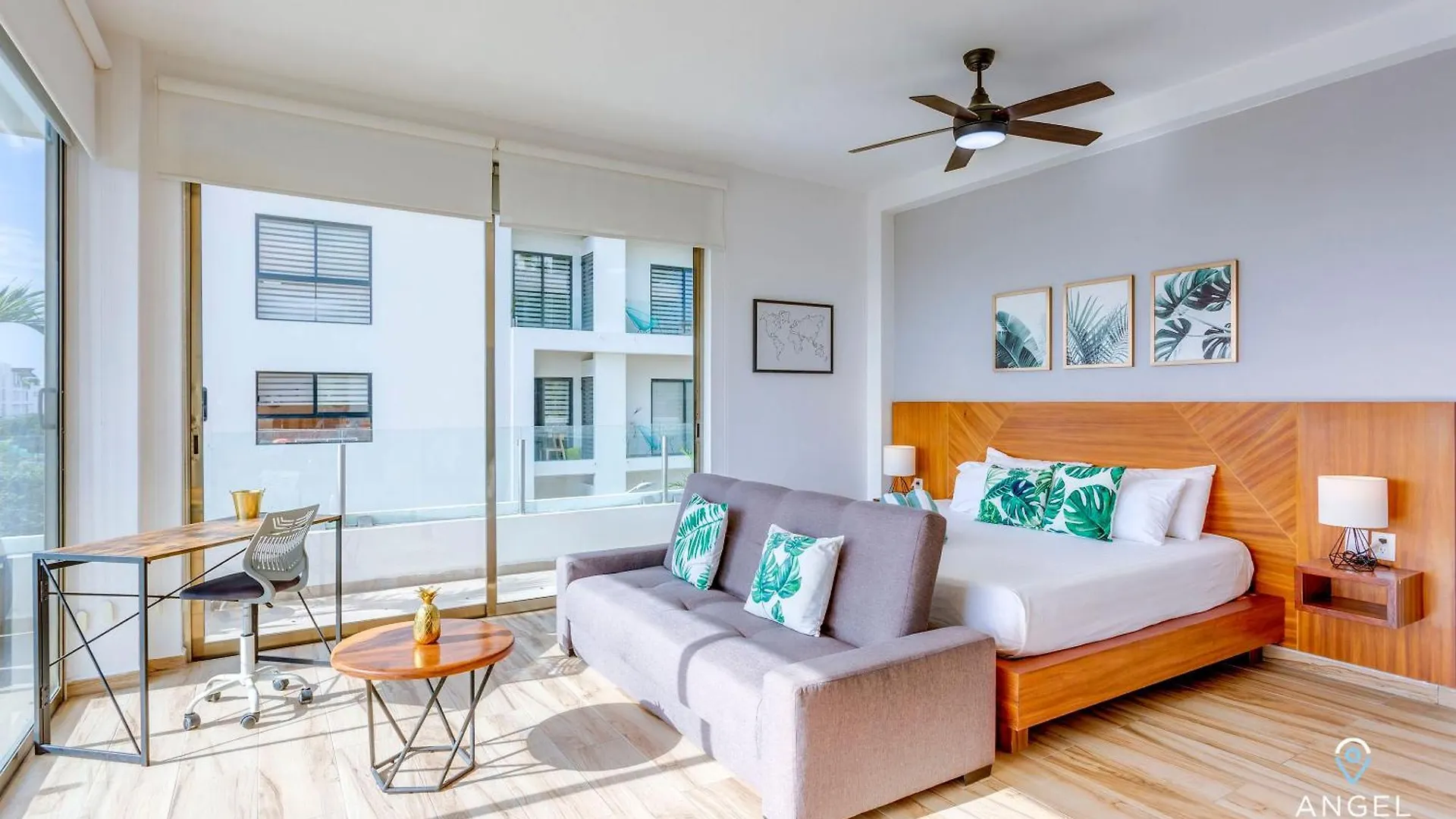 Apartment Tranquil Oceanview Studio Rooftop Pool Gym W&D Playa del Carmen