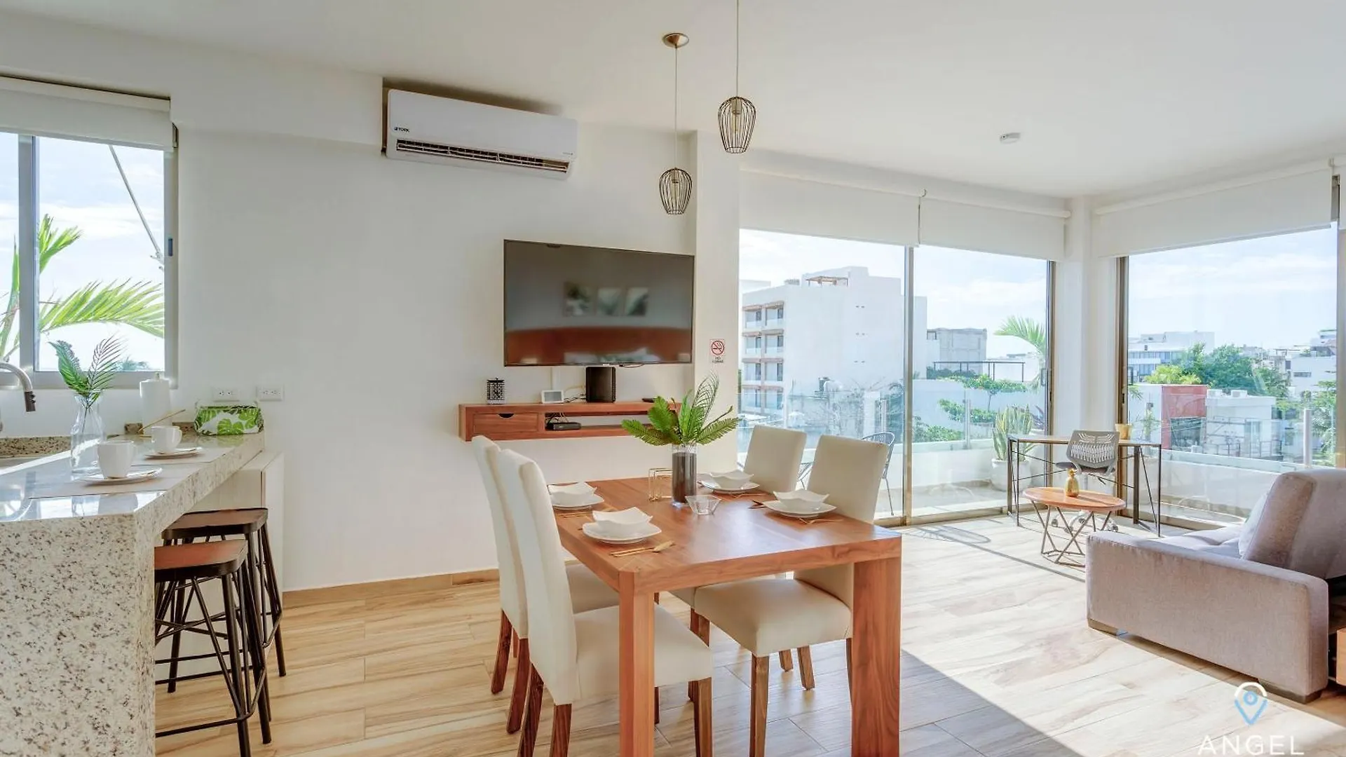 Tranquil Oceanview Studio Rooftop Pool Gym W&D Playa del Carmen 0*,  Mexiko